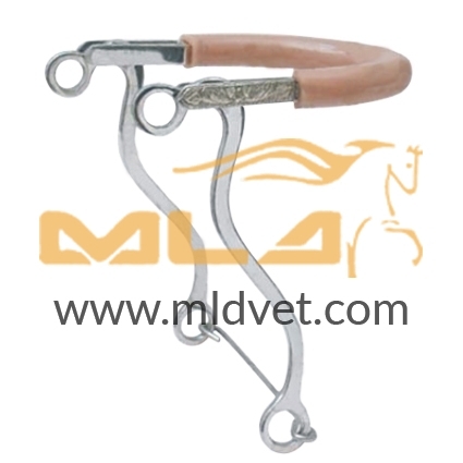 Engraved Hackamore 8 3 ½ Rubber Nose on