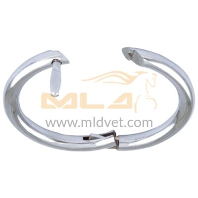 Bull Nose Ring Steel Nickel Plated With