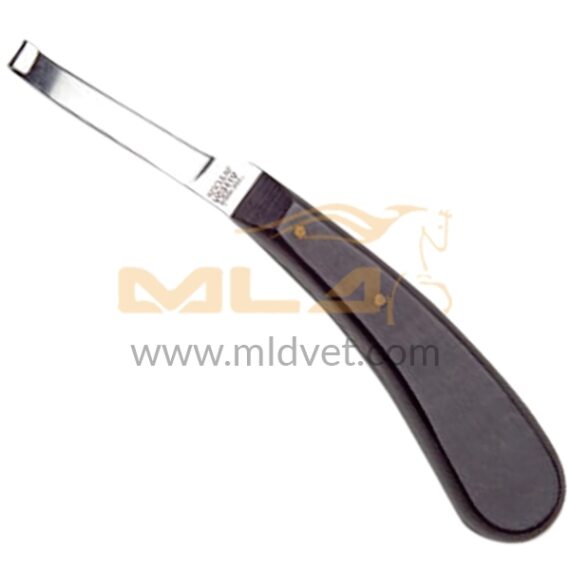 Hoof Knife Narrow 3/8 Right (Plastic Handle)