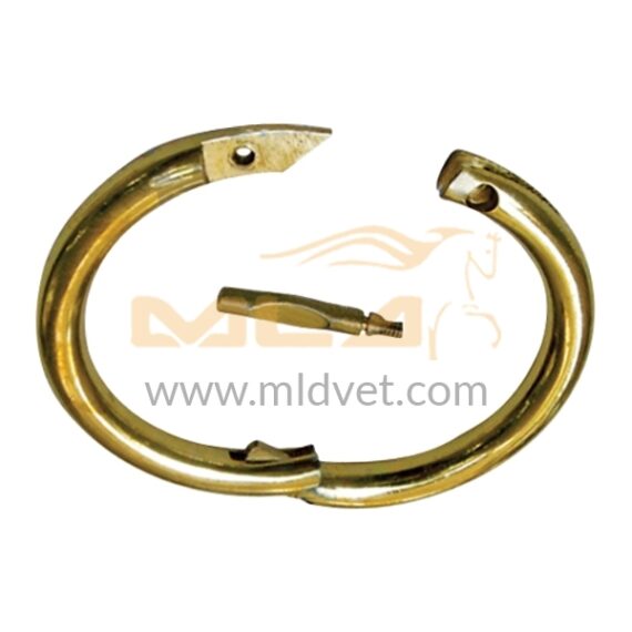 Self-Piercing Bull Ring Brass Strong