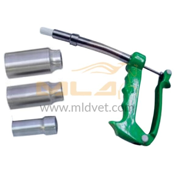 Bolus Applicator Curved (Aluminum Handle)