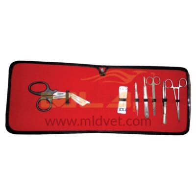 Poultry Kit S/Steel with Leather Pouch.